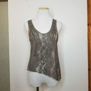 Top Shop Embellished Rhinestone Top